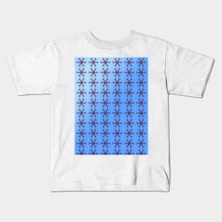 Cute geometric pattern of colorful snowflakes Kids T-Shirt